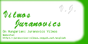 vilmos juranovics business card